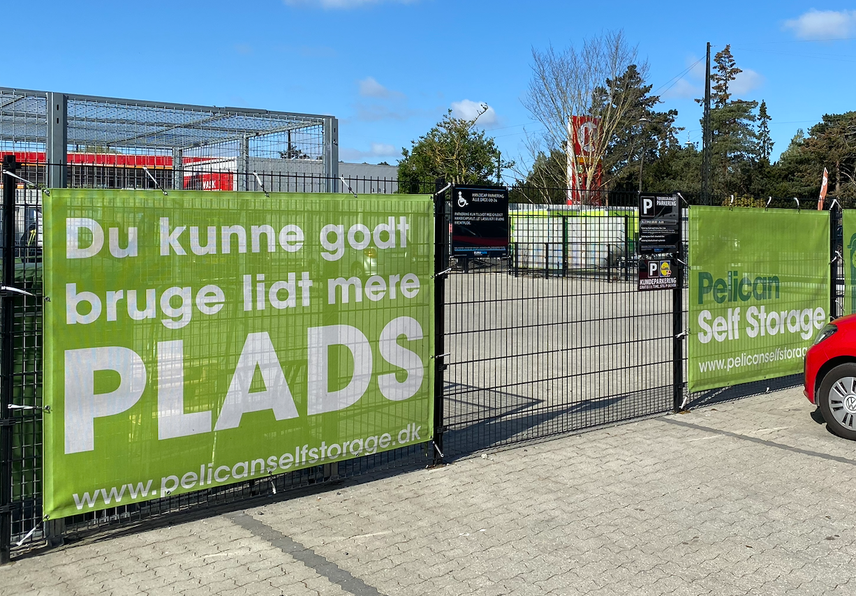 Sponsorbannere ved løb