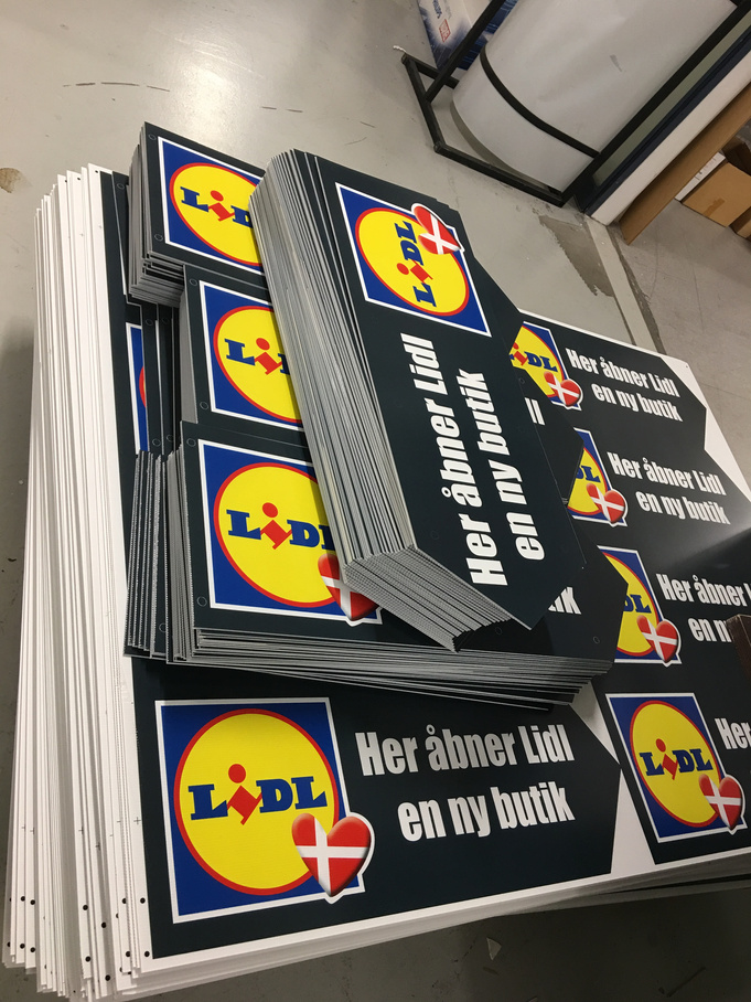 Skilte for Lidl