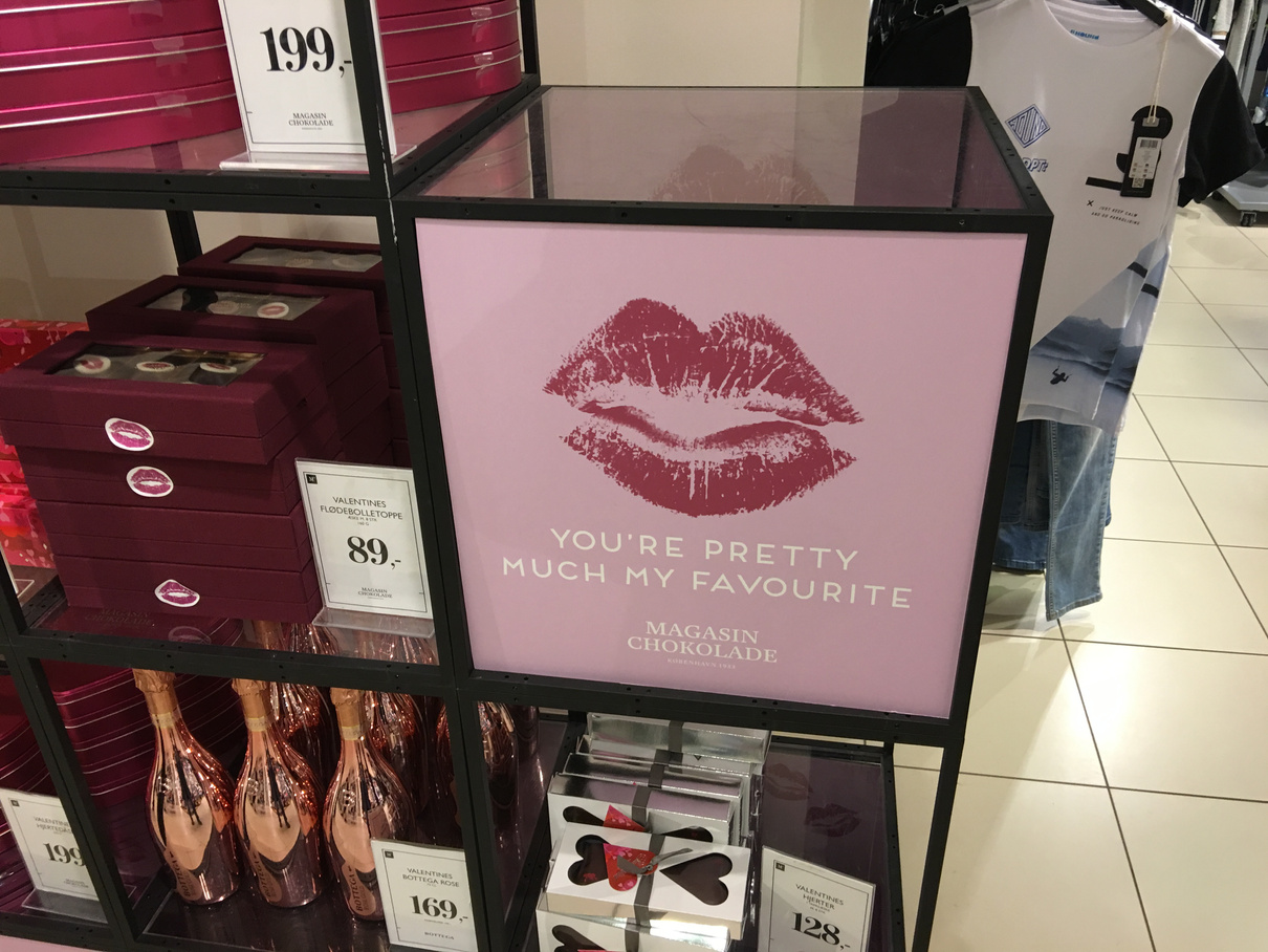 Chokolade-display Magasin
