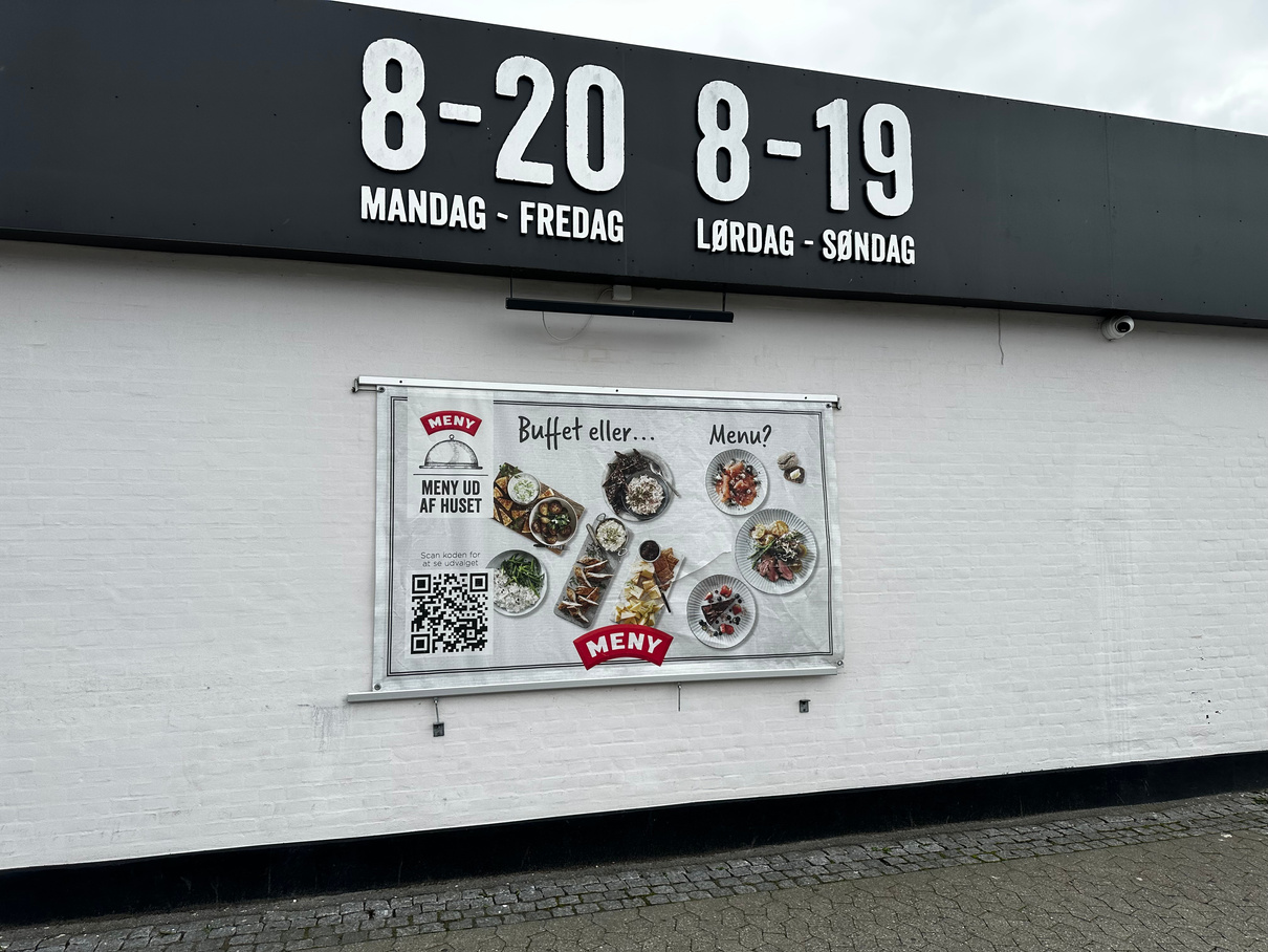 PVC-banner – Meny