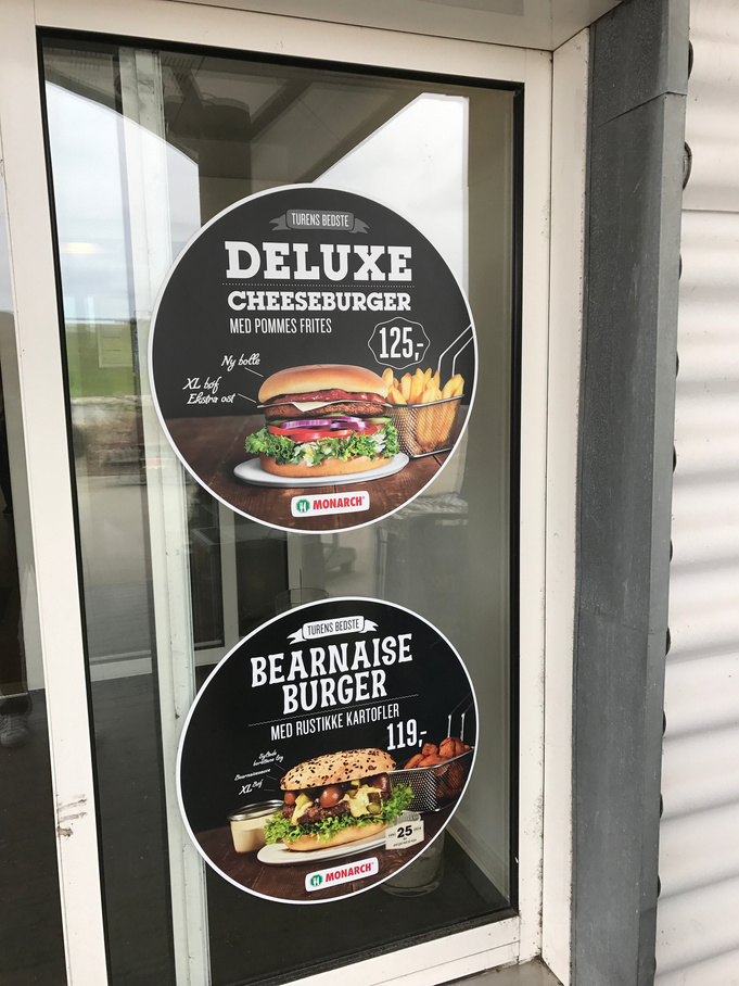Skilt for Monarch Burger