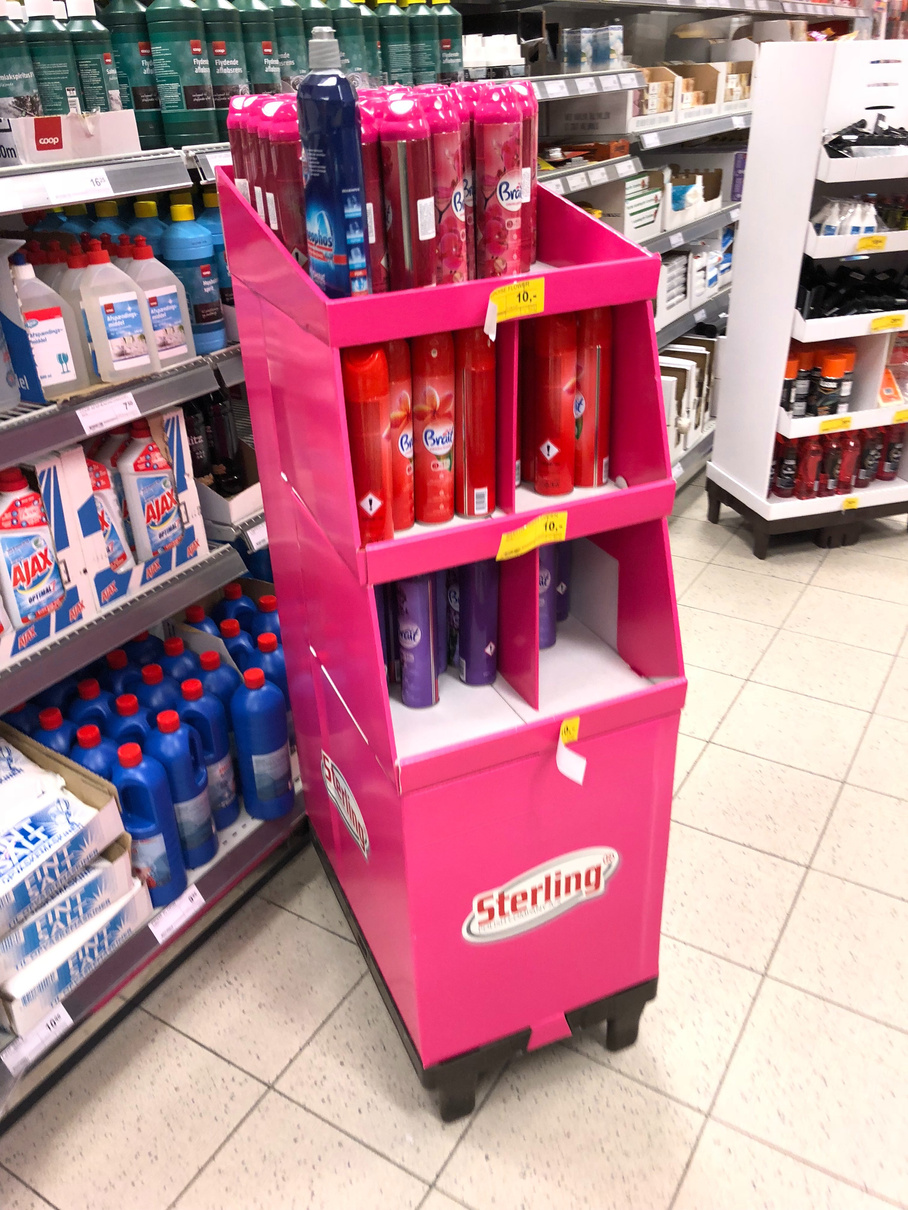 POS-display Sterling detalje