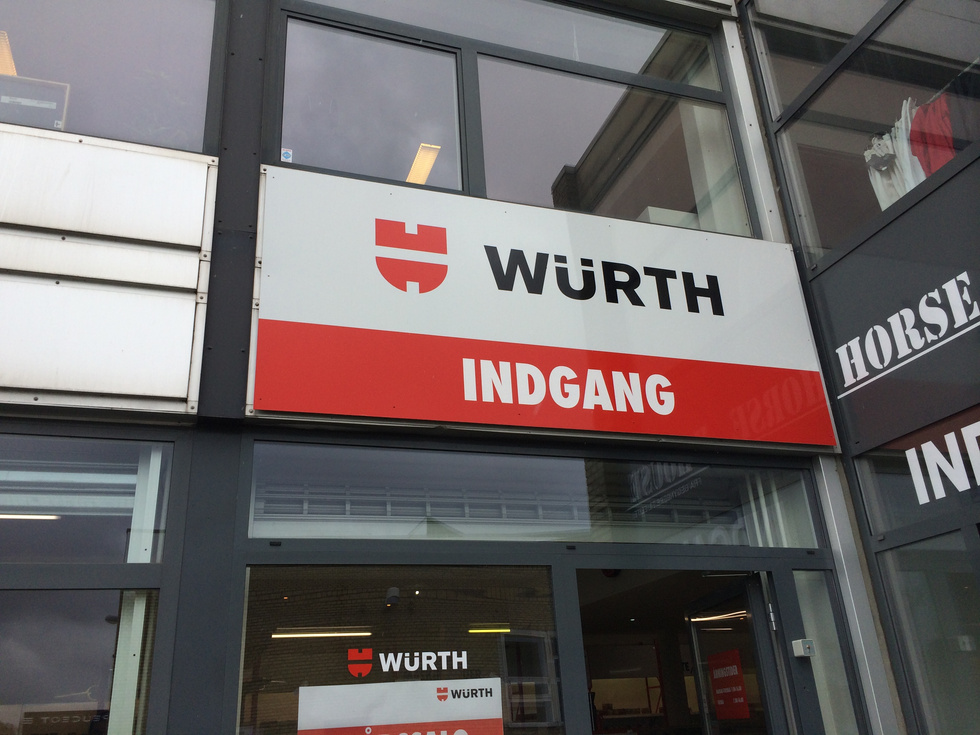 Skilt for Würth