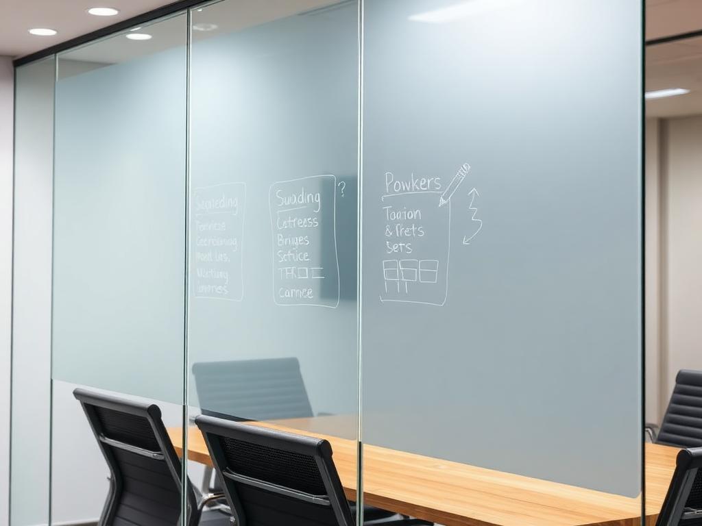 Rudefolie use-case – Whiteboard på glas